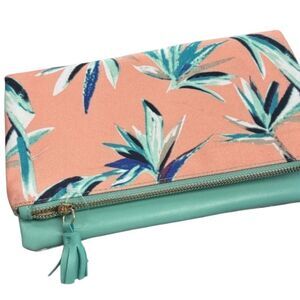 Rachel Pally Reversible Clutch in the "Paradise" tropical floral print  - NWOT